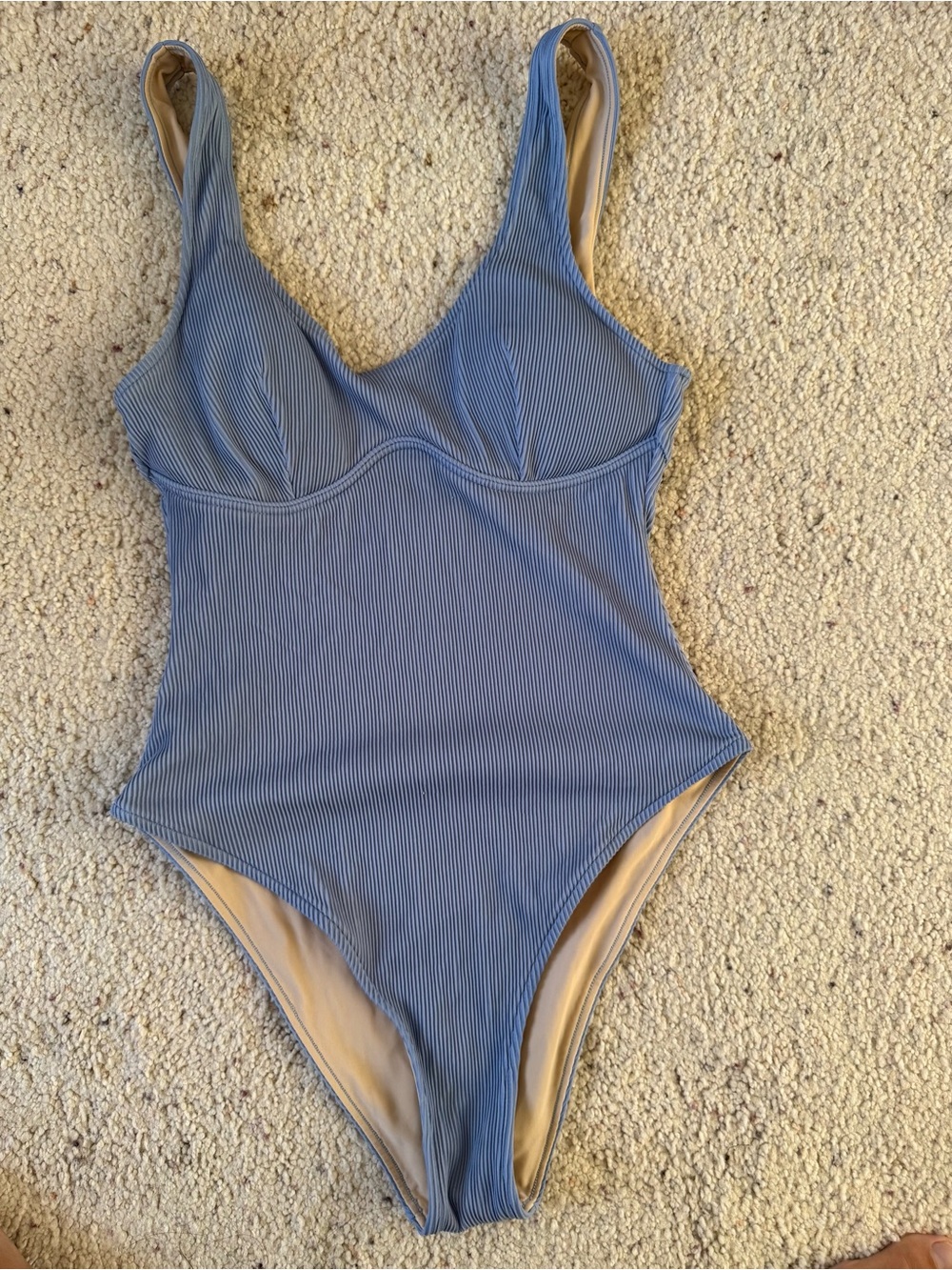 Zulu & Zephyr Ribbed One-Piece Swimsuit size 6